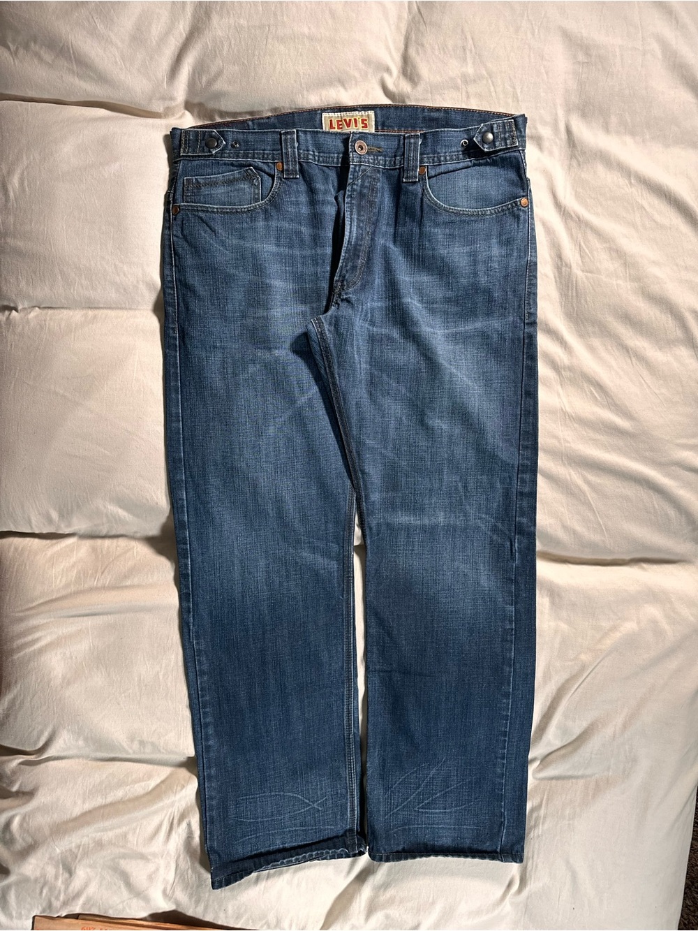 Levis 514 Premium Slim Straight Dark Wash Retro Denim Y2K 38x32 Grunge Skater